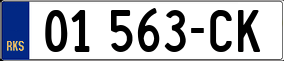 Trailer License Plate